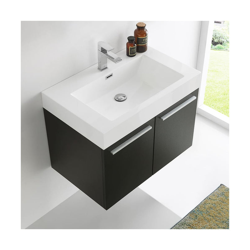 Vista 29" Wall Mounted Single Basin Vanity Set with Cabinet and Stone Vanity Top - image 5