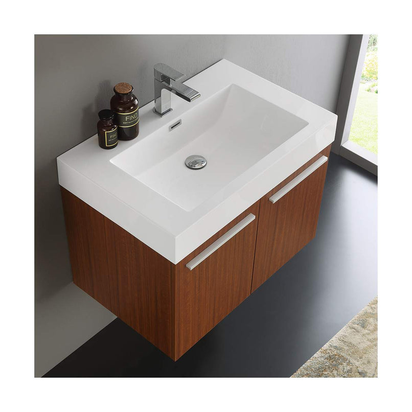 Vista 29" Wall Mounted Single Basin Vanity Set with Cabinet and Stone Vanity Top - image 17