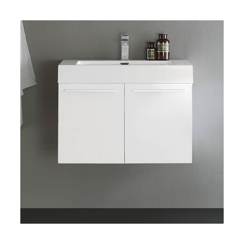 Vista 29" Wall Mounted Single Basin Vanity Set with Cabinet and Stone Vanity Top - image 19