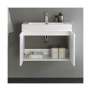 Vista 29" Wall Mounted Single Basin Vanity Set with Cabinet and Stone Vanity Top - image 20