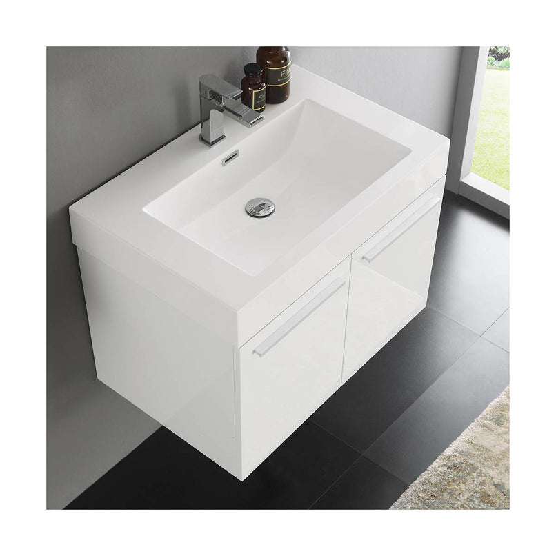 Vista 29" Wall Mounted Single Basin Vanity Set with Cabinet and Stone Vanity Top - image 21