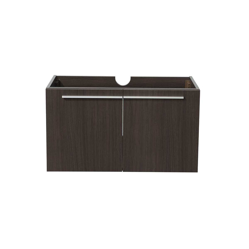 Vista 35" Single Wall Mounted MDF Vanity Cabinet Only - Less Vanity Top - image 2