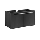 Vista 35" Single Wall Mounted MDF Vanity Cabinet Only - Less Vanity Top - image 1