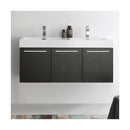 Vista 47" Wall Mounted Double Basin Vanity Set with Cabinet and Stone Vanity Top - image 3