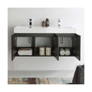 Vista 47" Wall Mounted Double Basin Vanity Set with Cabinet and Stone Vanity Top - image 4