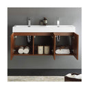 Vista 47" Wall Mounted Double Basin Vanity Set with Cabinet and Stone Vanity Top - image 16