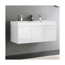 Vista 47" Wall Mounted Double Basin Vanity Set with Cabinet and Stone Vanity Top - image 18