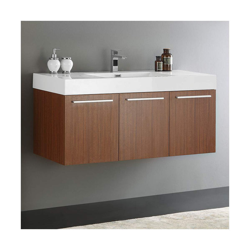 Vista 47" Wall Mounted Double Basin Vanity Set with Cabinet and Stone Vanity Top - image 14