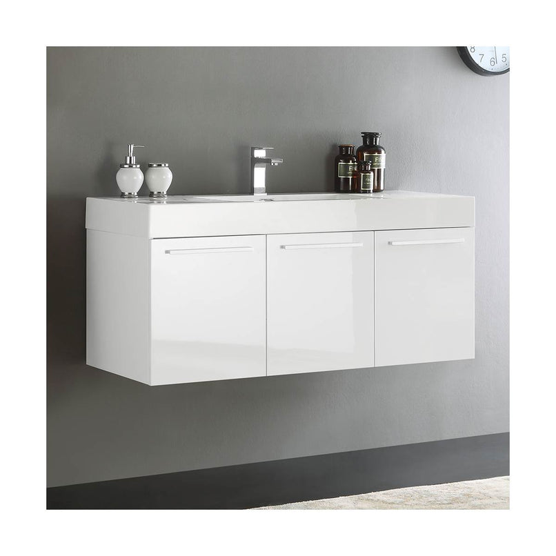 Vista 47" Wall Mounted Double Basin Vanity Set with Cabinet and Stone Vanity Top - image 18