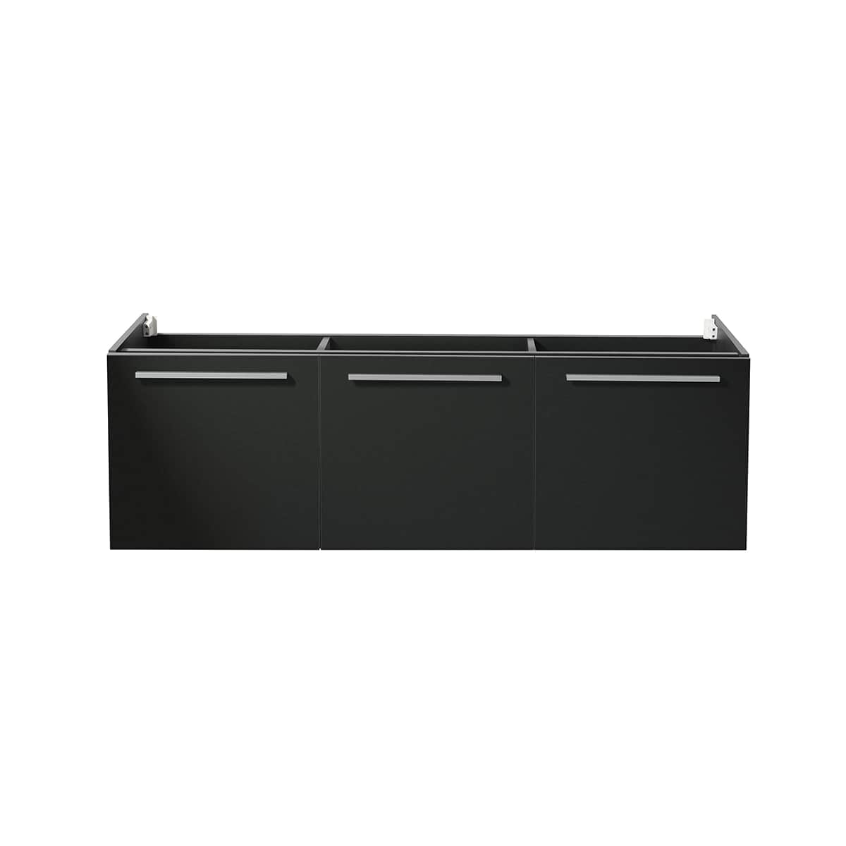 Vista 59" Double Wall Mounted MDF Vanity Cabinet Only - Less Vanity Top