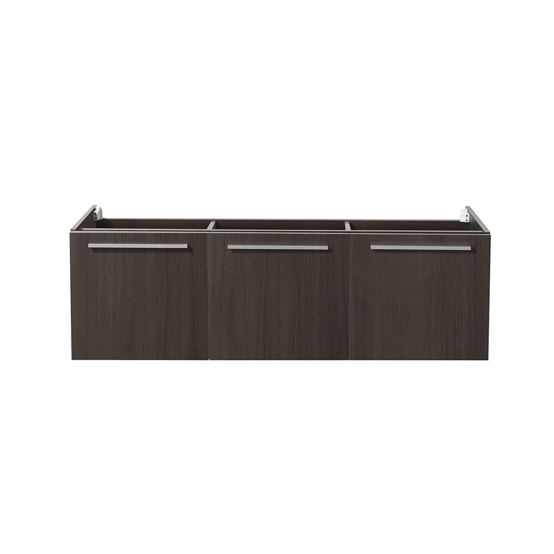 Vista 59" Double Wall Mounted MDF Vanity Cabinet Only - Less Vanity Top - image 4