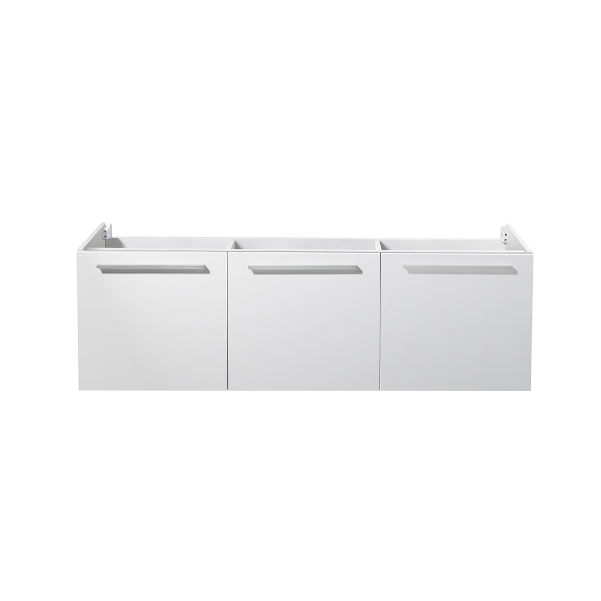 Vista 59" Double Wall Mounted MDF Vanity Cabinet Only - Less Vanity Top