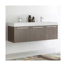 Vista 59" Wall Mounted Double Basin Vanity Set with Cabinet and Stone Vanity Top - image 6