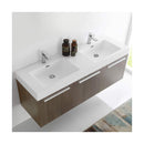 Vista 59" Wall Mounted Double Basin Vanity Set with Cabinet and Stone Vanity Top - image 9