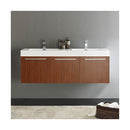 Vista 59" Wall Mounted Double Basin Vanity Set with Cabinet and Stone Vanity Top - image 15