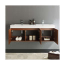 Vista 59" Wall Mounted Double Basin Vanity Set with Cabinet and Stone Vanity Top - image 16