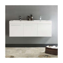 Vista 59" Wall Mounted Double Basin Vanity Set with Cabinet and Stone Vanity Top - image 19