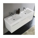 Vista 59" Wall Mounted Double Basin Vanity Set with Cabinet and Stone Vanity Top - image 20