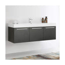 Vista 59" Wall Mounted Double Basin Vanity Set with Cabinet and Stone Vanity Top - image 2