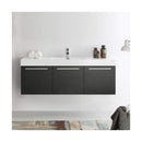 Vista 59" Wall Mounted Double Basin Vanity Set with Cabinet and Stone Vanity Top - image 3