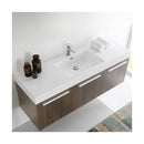 Vista 59" Wall Mounted Double Basin Vanity Set with Cabinet and Stone Vanity Top - image 9