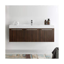 Vista 59" Wall Mounted Double Basin Vanity Set with Cabinet and Stone Vanity Top - image 11