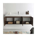 Vista 59" Wall Mounted Double Basin Vanity Set with Cabinet and Stone Vanity Top - image 12