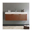 Vista 59" Wall Mounted Double Basin Vanity Set with Cabinet and Stone Vanity Top - image 15