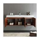 Vista 59" Wall Mounted Double Basin Vanity Set with Cabinet and Stone Vanity Top - image 16