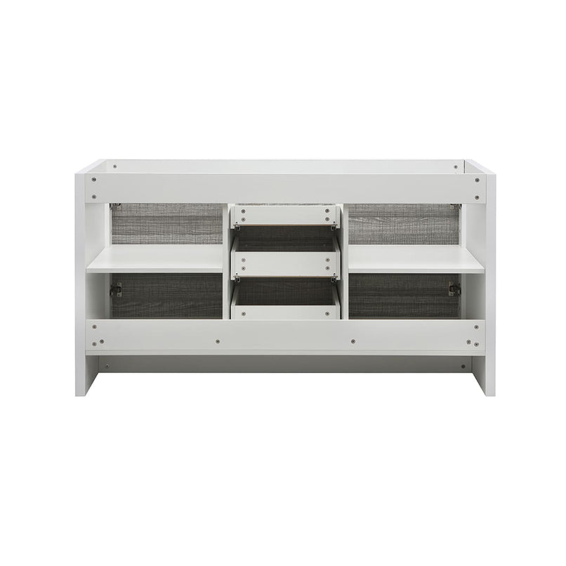 Allier Rio 60" Double Free Standing Vanity Cabinet Only - Less Vanity Top - image 12