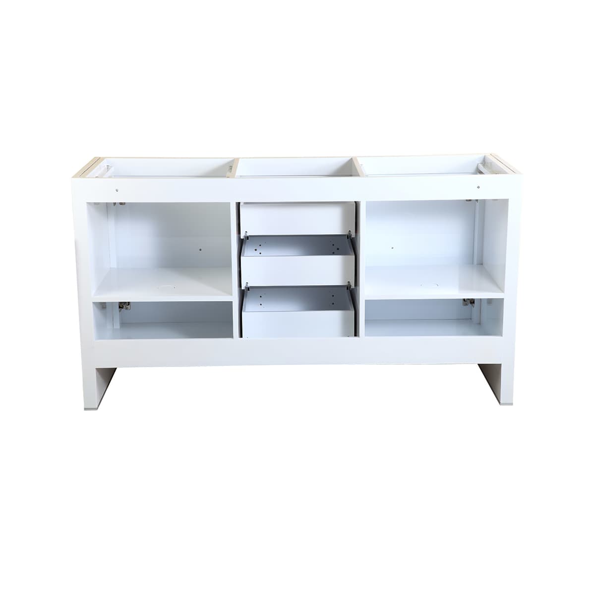 Allier Rio 60" Double Free Standing Vanity Cabinet Only - Less Vanity Top