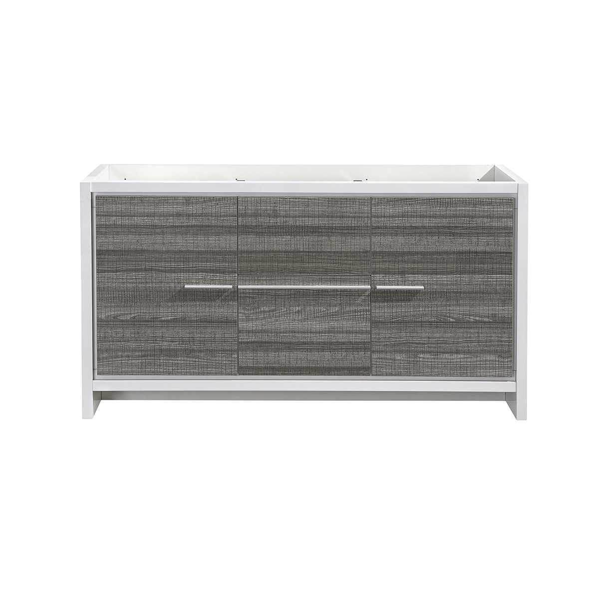 Allier Rio 60" Double Free Standing Vanity Cabinet Only - Less Vanity Top