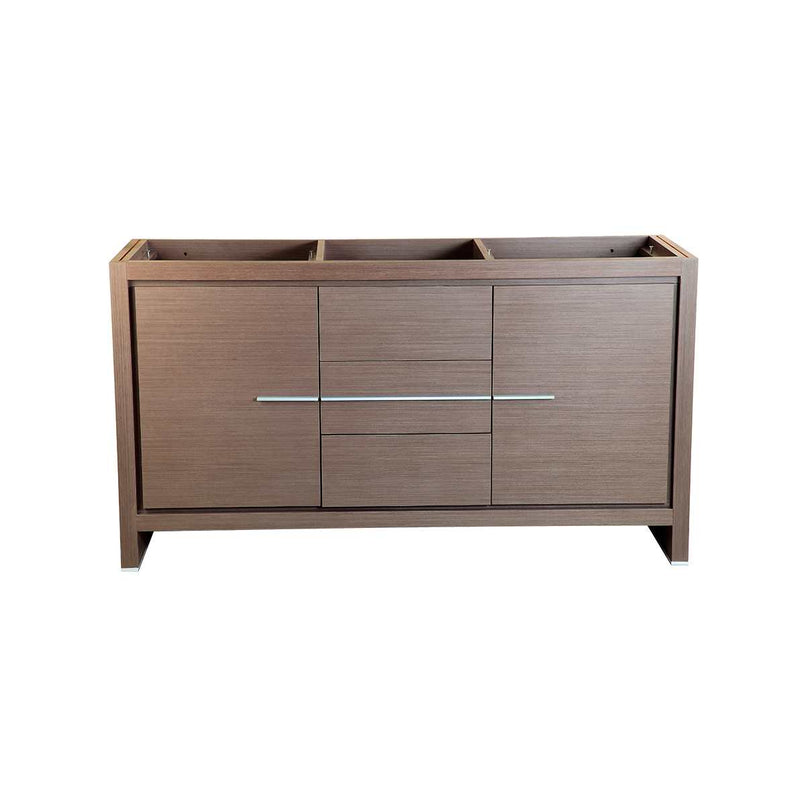 Allier Rio 60" Double Free Standing Vanity Cabinet Only - Less Vanity Top - image 2