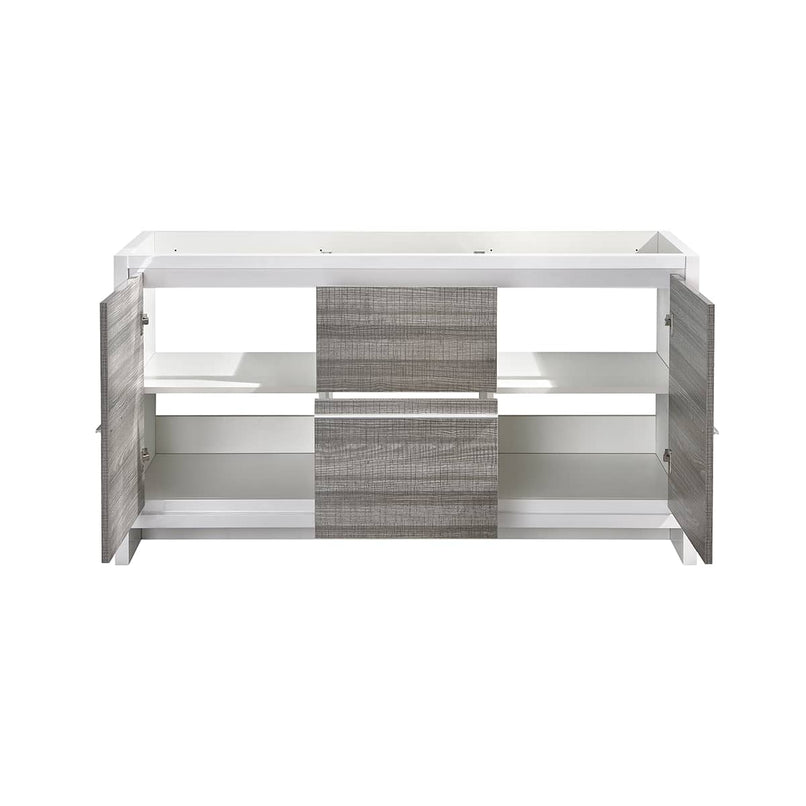 Allier Rio 60" Double Free Standing Vanity Cabinet Only - Less Vanity Top - image 11