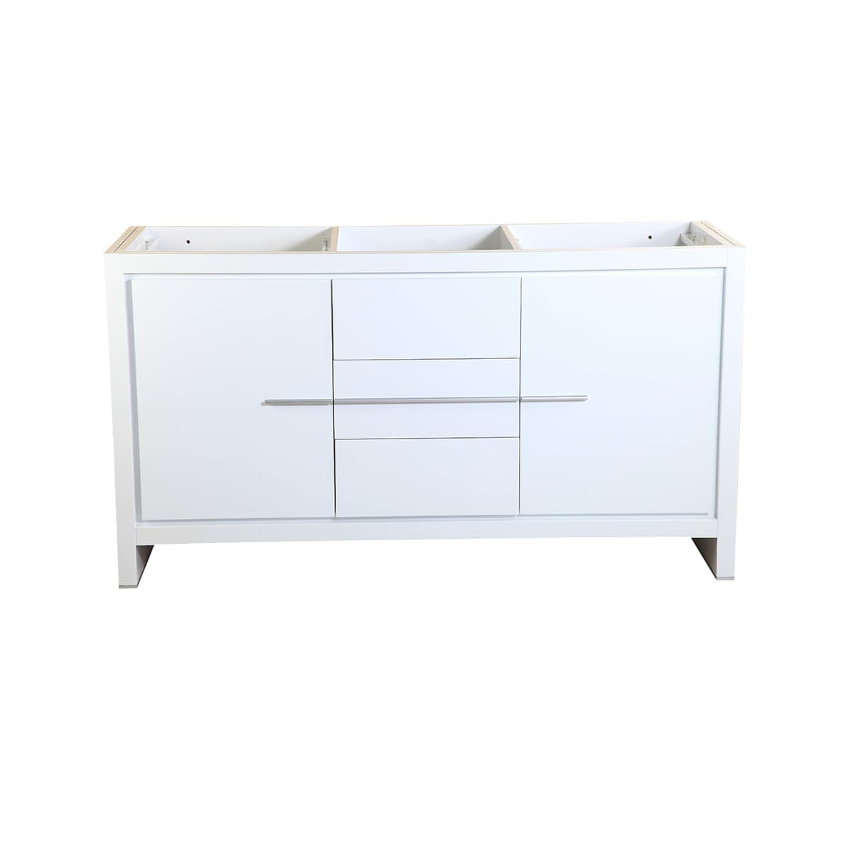 Allier Rio 60" Double Free Standing Vanity Cabinet Only - Less Vanity Top
