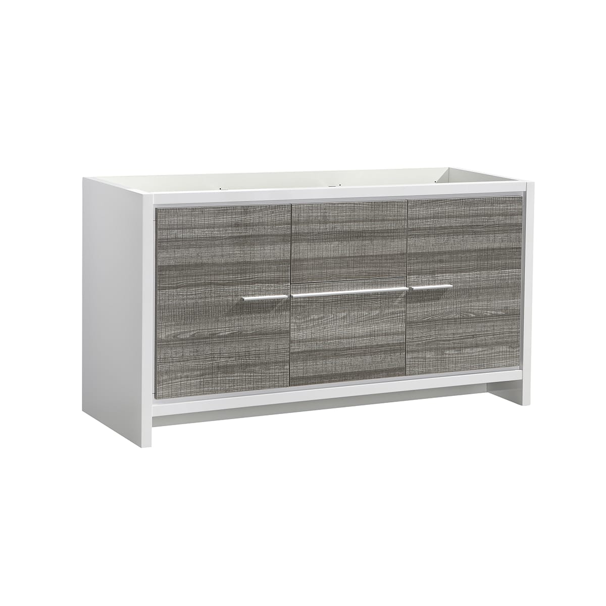 Allier Rio 60" Double Free Standing Vanity Cabinet Only - Less Vanity Top