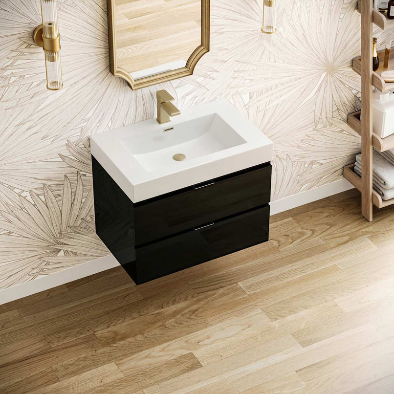 Valencia 30" Wall Mounted Single Basin Vanity Set with Cabinet and Acrylic Vanity Top - image 4
