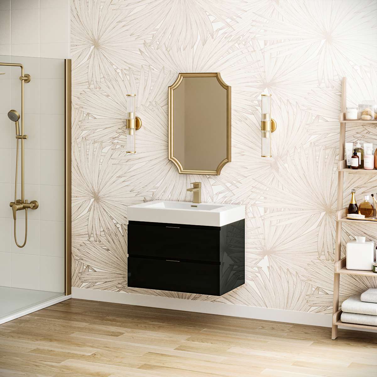 Valencia 30" Wall Mounted Single Basin Vanity Set with Cabinet and Acrylic Vanity Top