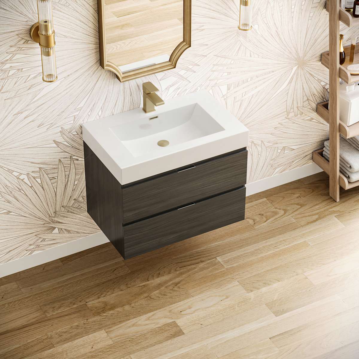 Valencia 30" Wall Mounted Single Basin Vanity Set with Cabinet and Acrylic Vanity Top - image 13