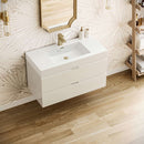 Valencia 40" Wall Mounted Single Basin Vanity Set with Cabinet and Acrylic Vanity Top - image 4