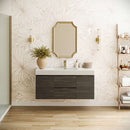 Valencia 48" Single Wall Mounted Vanity Cabinet - Less Vanity Top - image 4