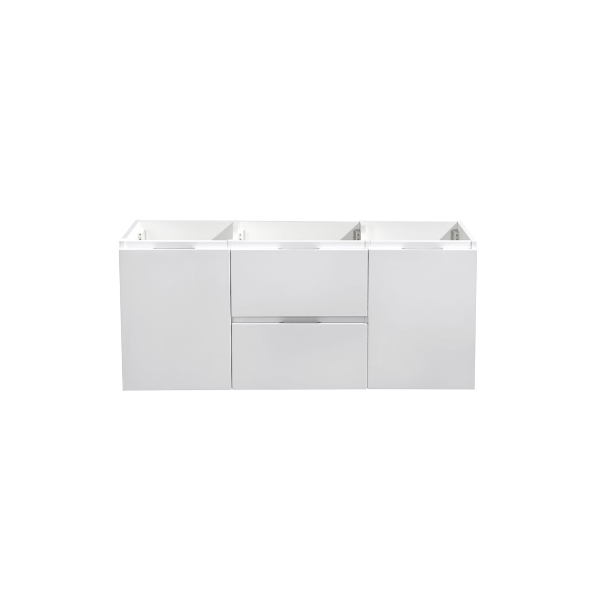 Valencia 60" Double Wall Mounted Vanity Cabinet - Less Vanity Top
