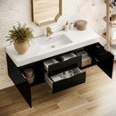 Valencia 60" Wall Mounted Single Basin Vanity Set with Cabinet and Acrylic Vanity Top - image 3