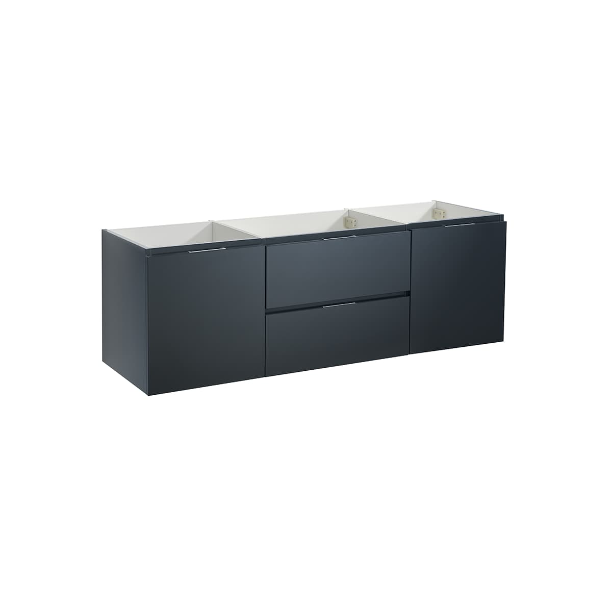 Valencia 60" Single Wall Mounted Vanity Cabinet - Less Vanity Top