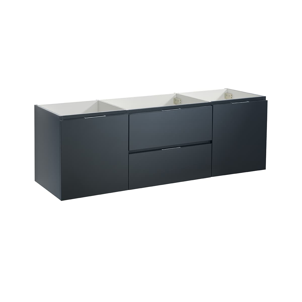 Valencia 60" Double Wall Mounted Vanity Cabinet - Less Vanity Top