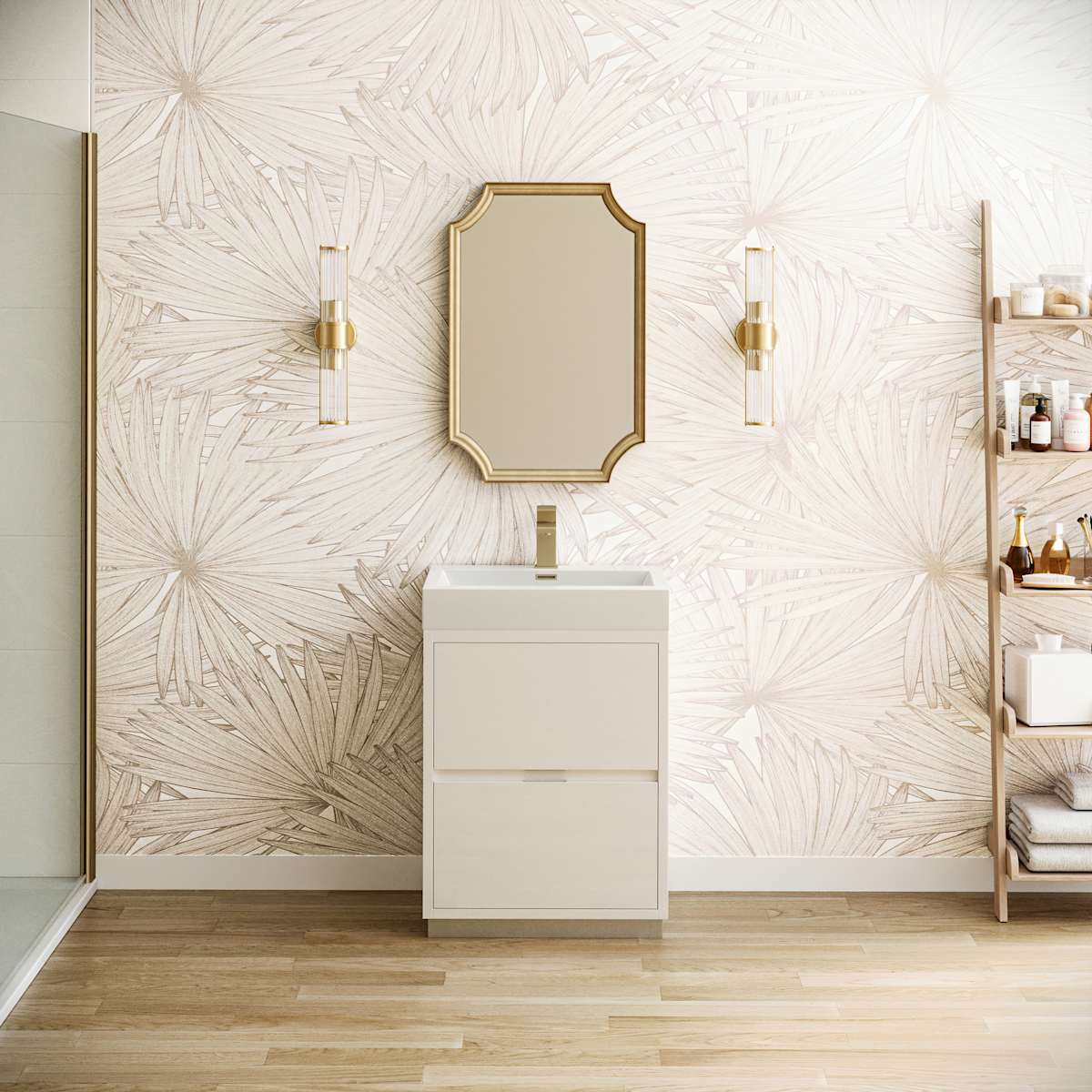 Valencia 24" Single Free Standing Vanity Cabinet - Less Vanity Top