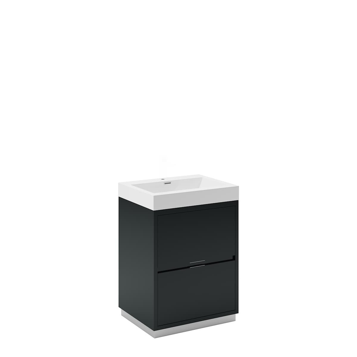 Valencia 24" Free Standing Single Basin Vanity Set with Cabinet and Acrylic Vanity Top - image 2