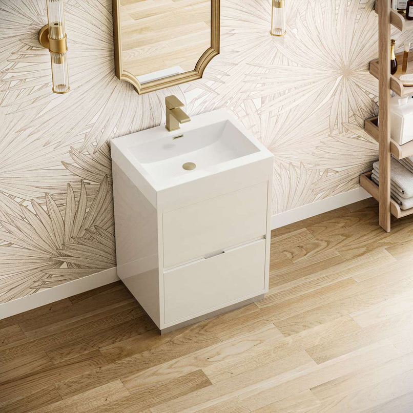 Valencia 24" Free Standing Single Basin Vanity Set with Cabinet and Acrylic Vanity Top - image 13