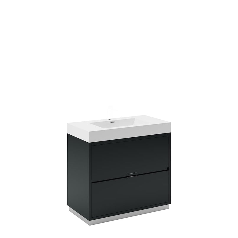 Valencia 36" Free Standing Single Basin Vanity Set with Cabinet and Acrylic Vanity Top - image 2