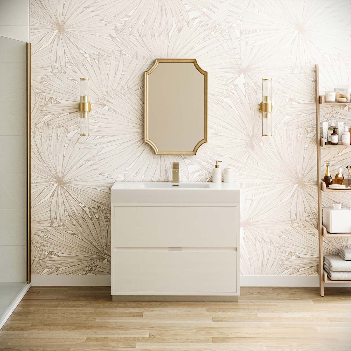 Valencia 40" Single Free Standing Vanity Cabinet - Less Vanity Top - image 4